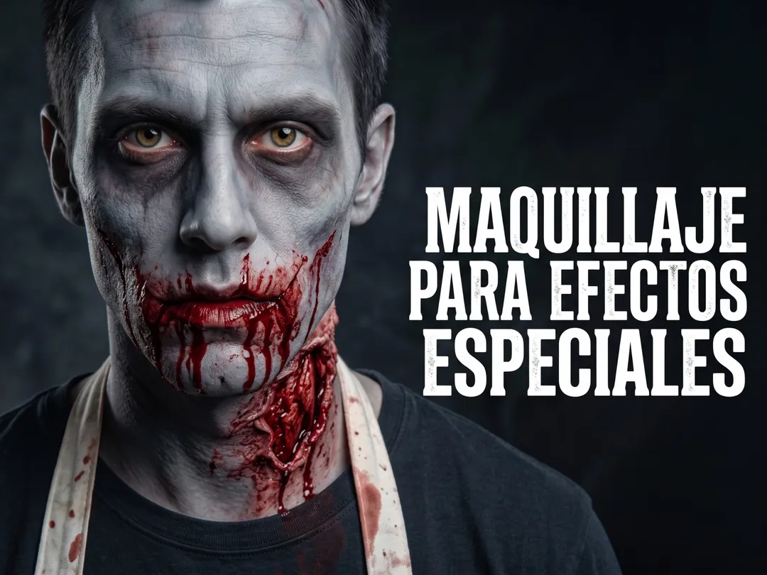 Maquillaje para efectos especiales: sangre, látex y heridas