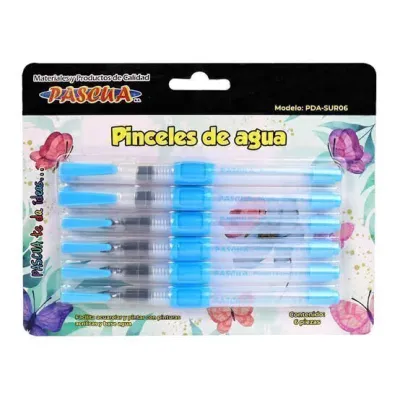 Set De 6 Pinceles De Agua PASCUA