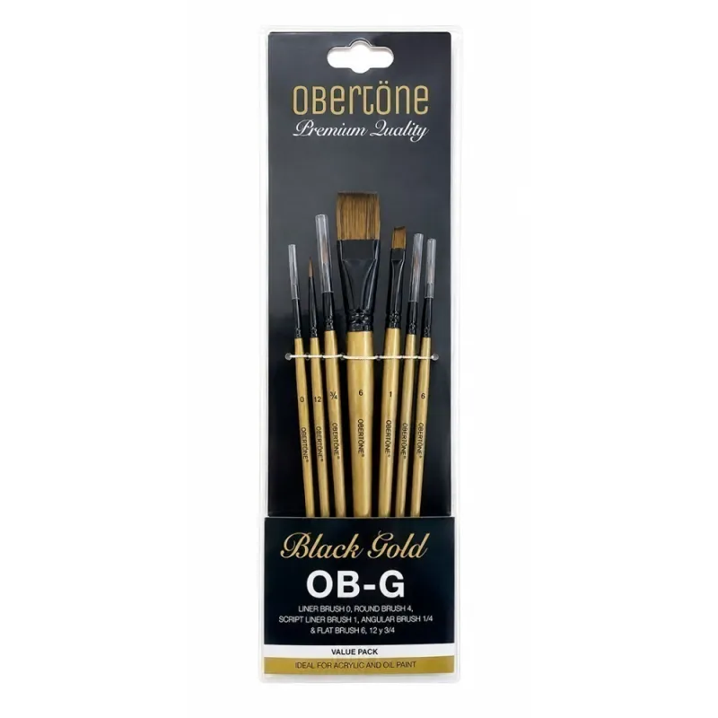 Set De Pinceles Obertöne OBG Black Gold Hair PQ