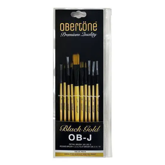 Set De Pinceles Obertöne OBJ Black Gold Hair PQ