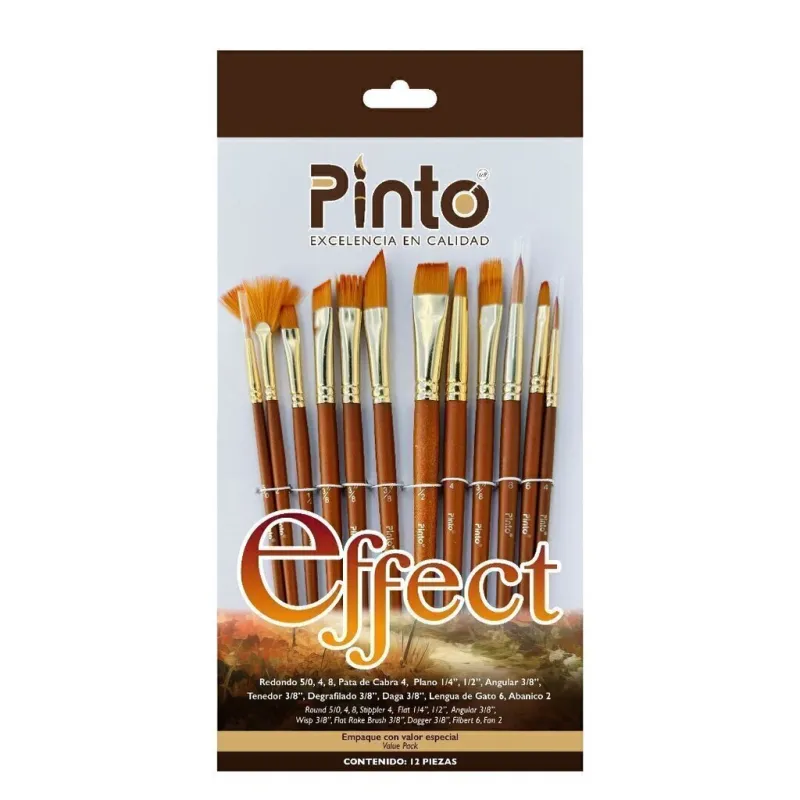 Set Pincel Pinto PT Effect Taklon