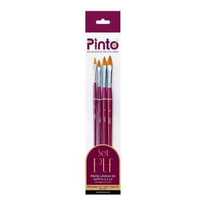 Set Pincel Pinto PTF Lengua De Gato Toray
