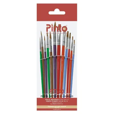 Set Pincel Pinto PTQ Pelo De Camello