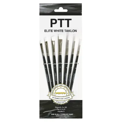 Set Pincel Pinto PTT Élite White Taklon