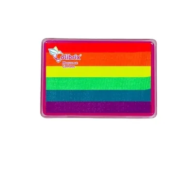 Tarro arcoiris 6 colores neón 50g Colibrix